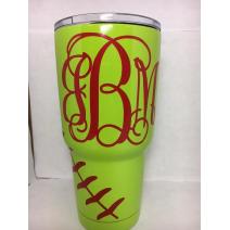 Softball Yeti Style Cup Image